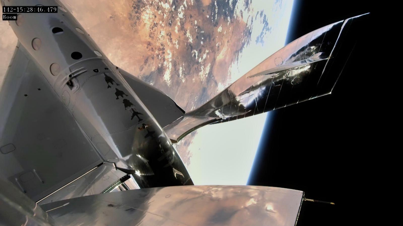 Unity 21 — Virgin Spaceship view from space